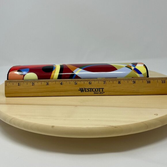 KAREN MARIE Colorful Abstract Clutch Bag with Chain - Picture 13 of 16